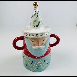 ISO Anthropologie Bird Can Fox Santa Jar -